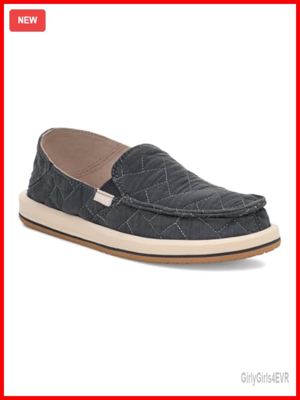 Quilted Loafers with Shearling Lining - Easy On/Off